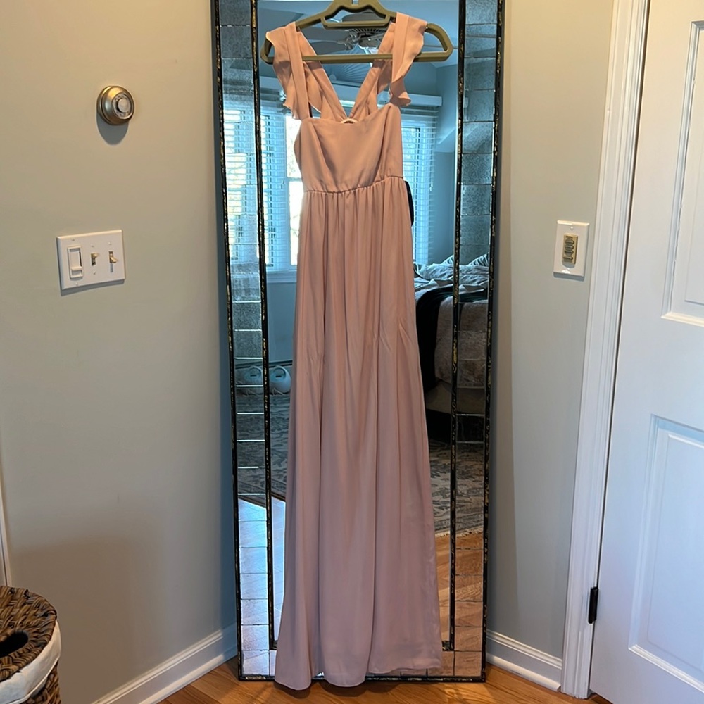 Show me your mumu dusty pink dress